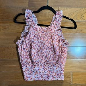 AMUR Backless flower top